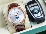 Swiss Replica Longines Master Collection Watch Rose Gold Case Silver Dial 40mm